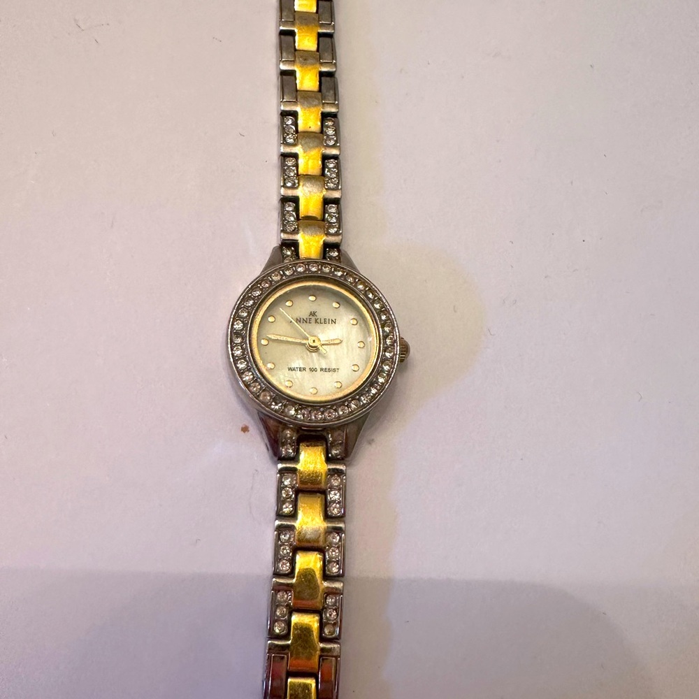 Anne Klein Mixed Metals Watch
